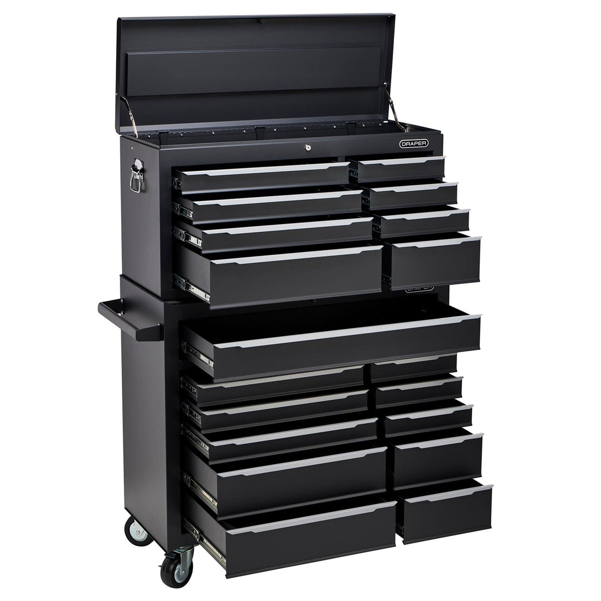 Draper Combined Roller Cabinet and Tool Chest 19 Drawer 42" 29357  White Rose Tools