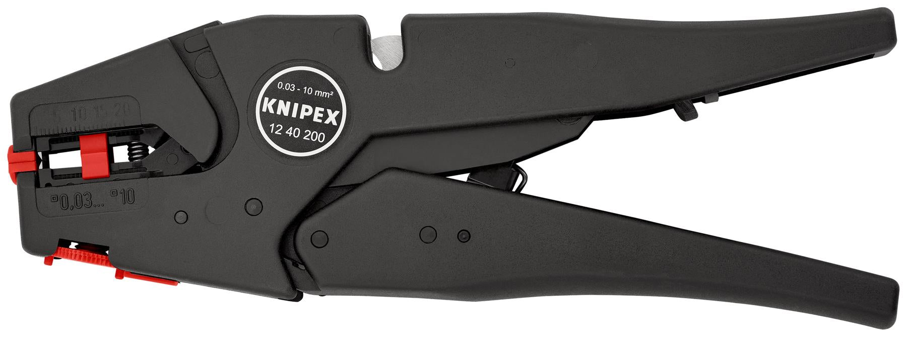 KNIPEX Self Adjusting Insulation Stripper 200mm Stripping Pliers 12 40 200  White Rose Tools