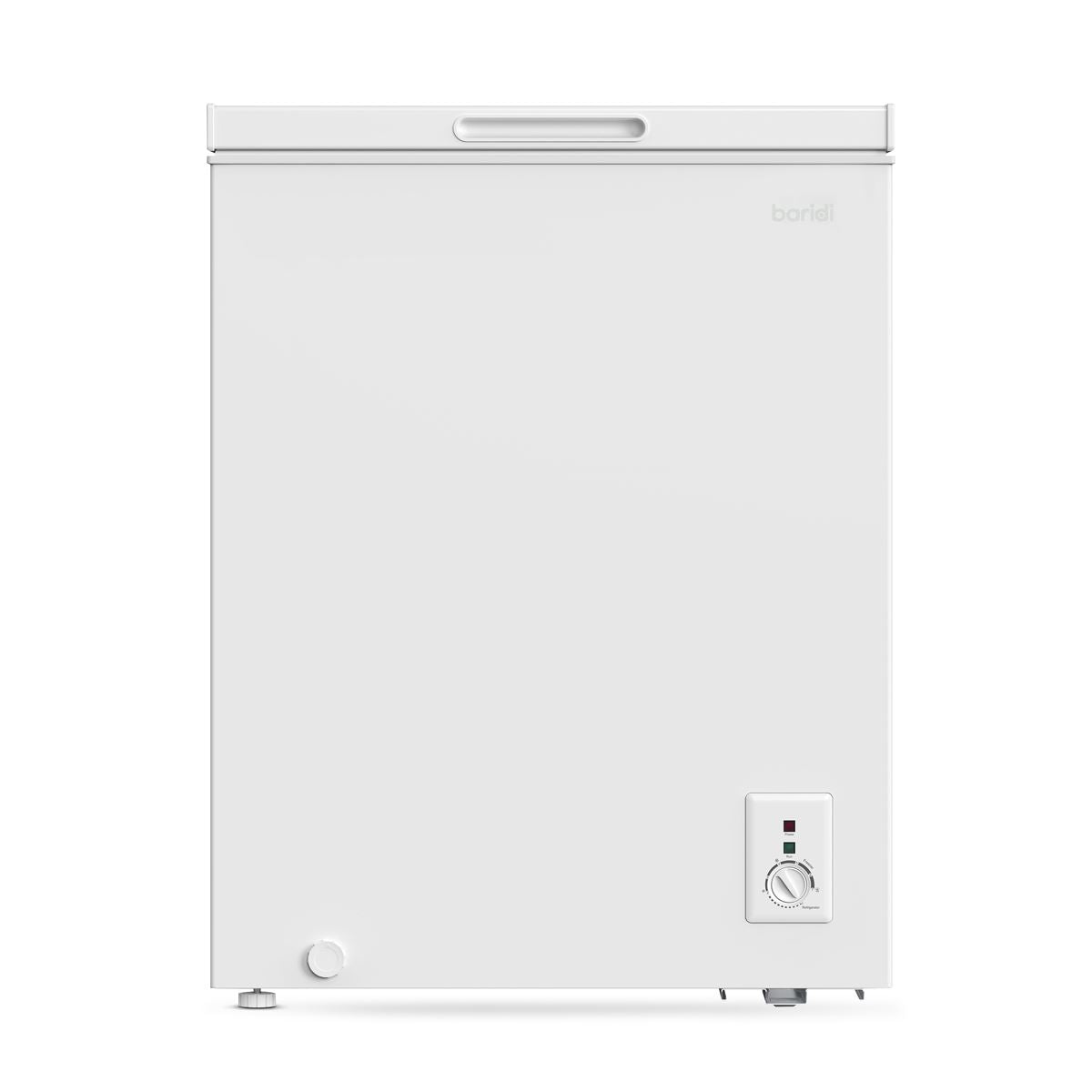 Baridi Freestanding Chest Freezer, 142L Capacity, Garages and Outbuilding Safe, -12 to -24°C Adjustable Thermostat with Refrigeration Mode, White