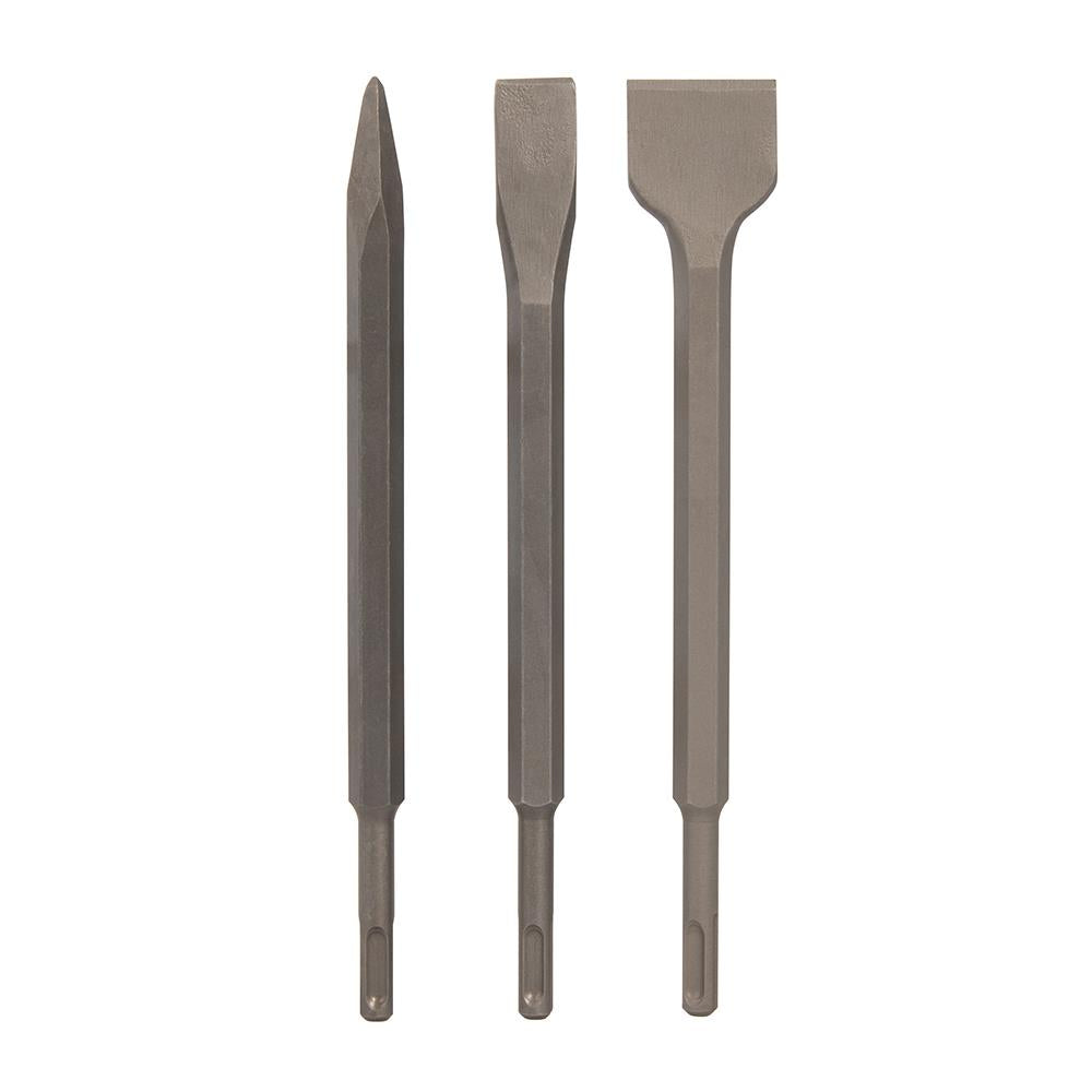 Silverline SDS Plus Hex Chisel Set 3 Piece 250mm – 20, 40mm and Point 