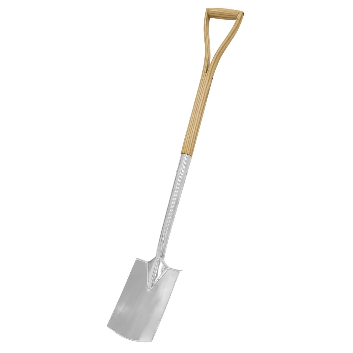 Sealey Premier Border Spade with Ash Y Handle & Stainless Steel Blade