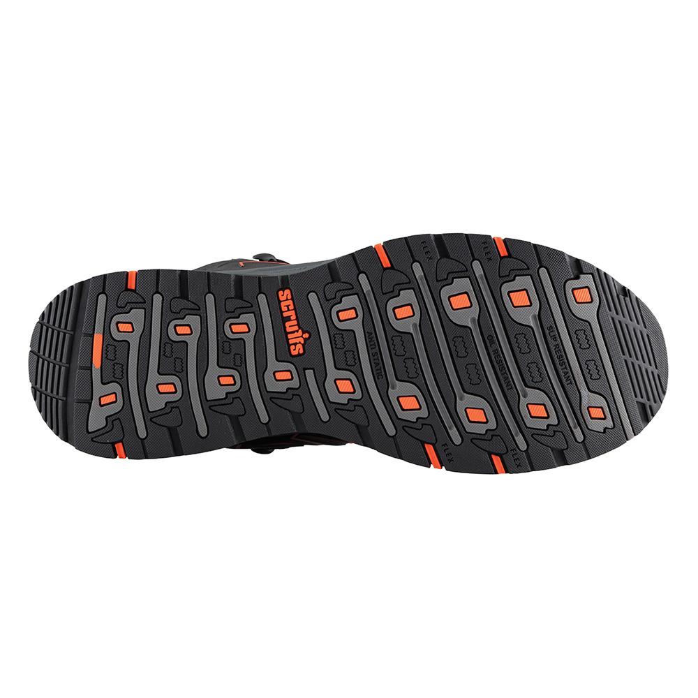 Scruffs Glide Safety Boot Black / Orange - Choose Size