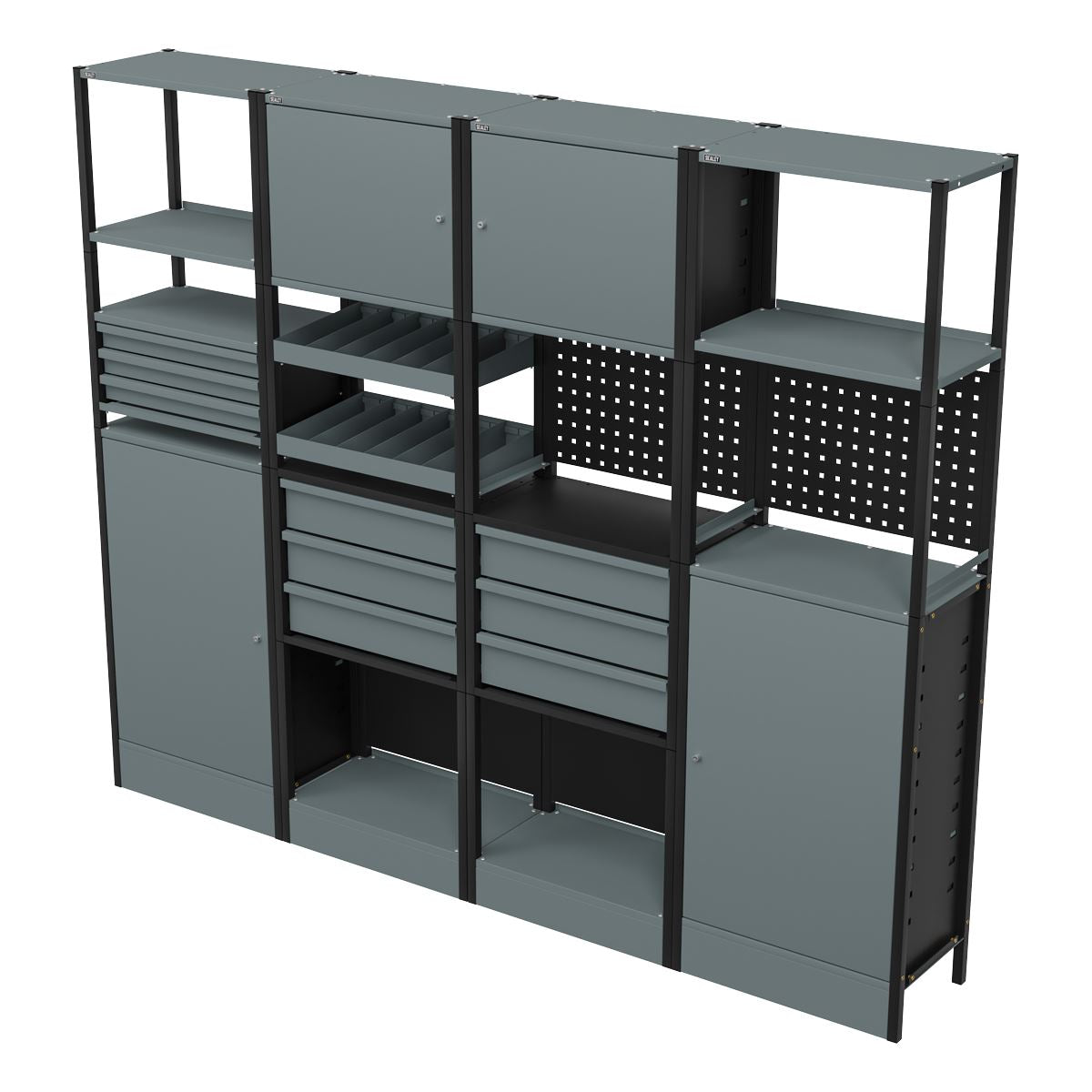 Sealey Modular Racking System Combo 2.32m  White Rose Tools