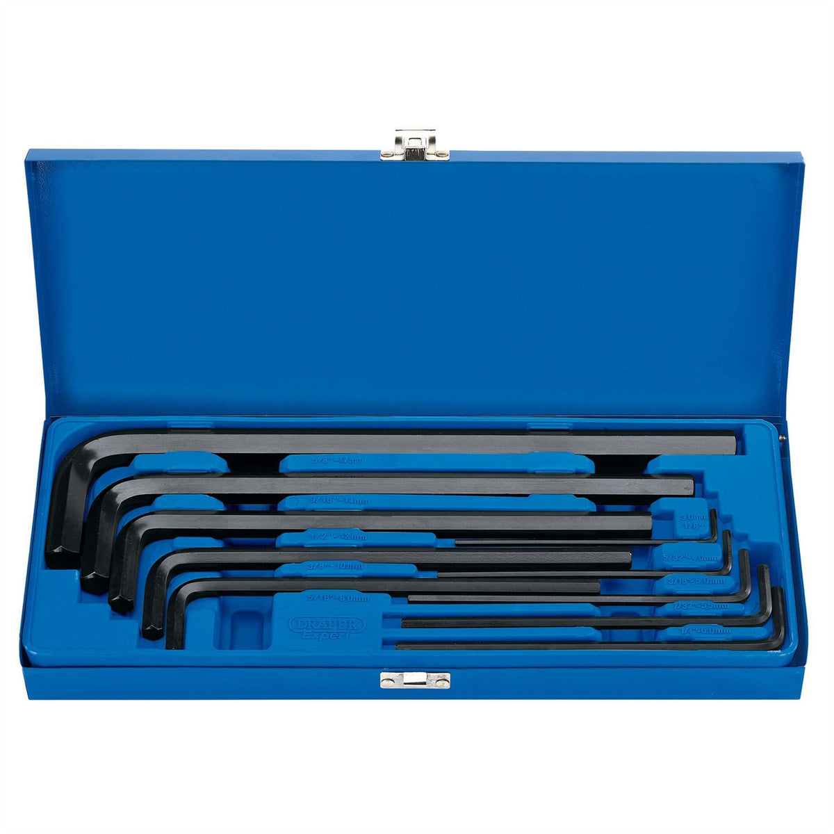 Draper Expert Metric Extra Long Hex Key Set (10 Piece) 33895  White Rose Tools