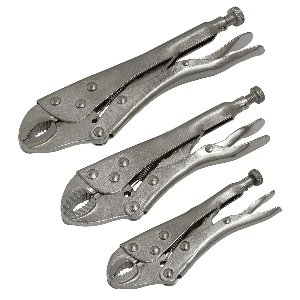 Siegen by Sealey Locking Pliers Set 3pc