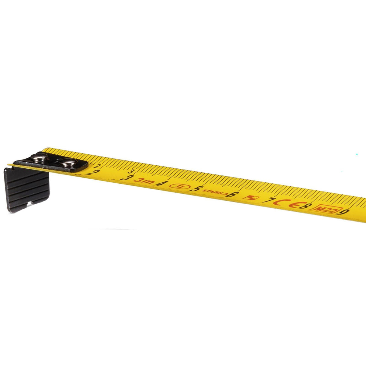 STABILA Pocket Tape Measure 3m BM150 Metric Scale 16mm Width Top Reading 19839  White Rose Tools