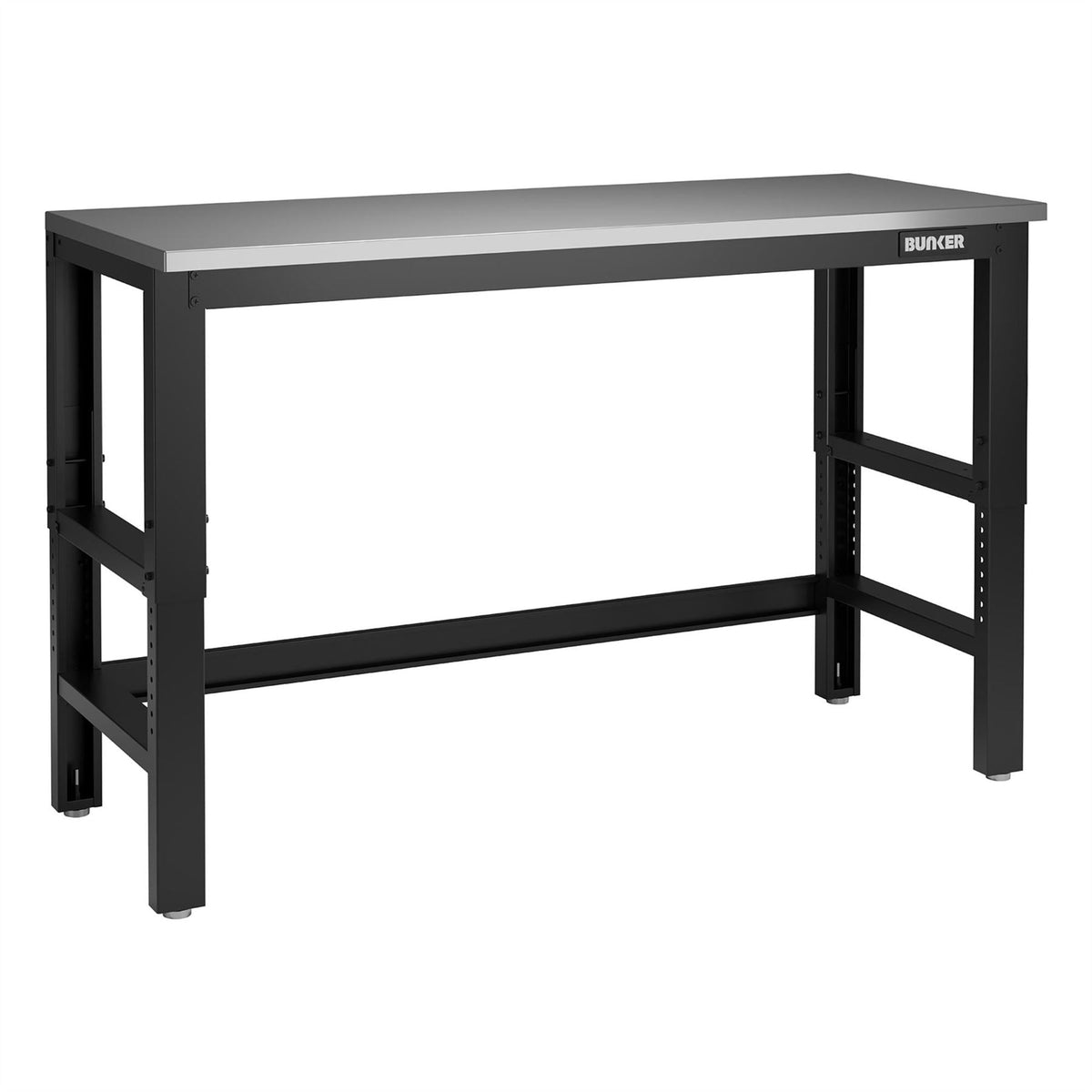 BUNKER Workbench with Stainless Steel Worktop 1550mm 27415  White Rose Tools