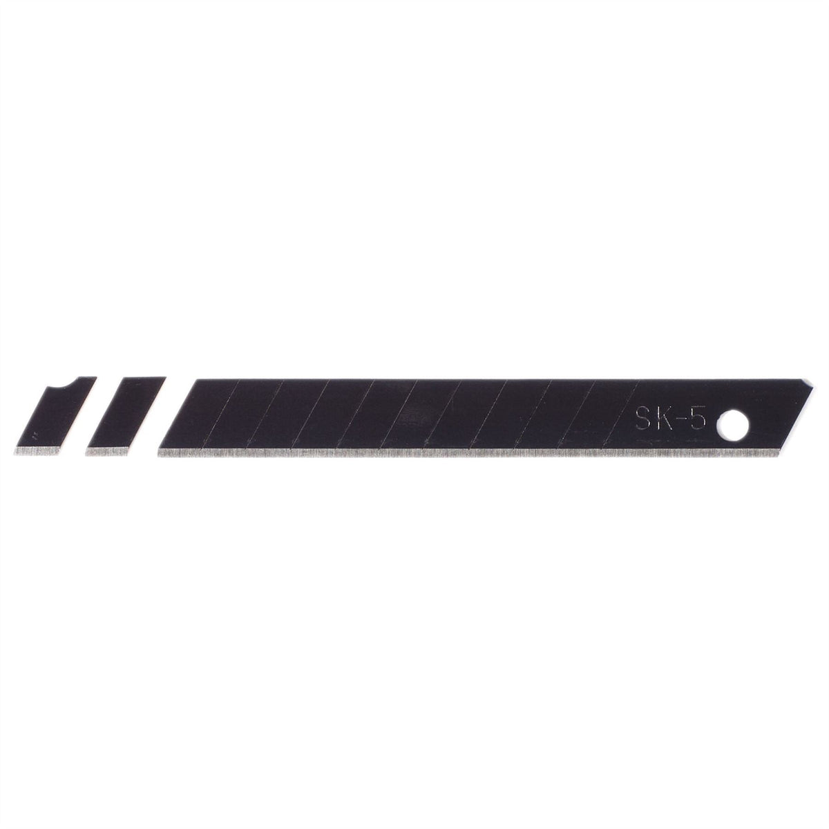 Draper Snap-Off Segment Knife Blades 9mm Black (Pack of 10) 27786  White Rose Tools
