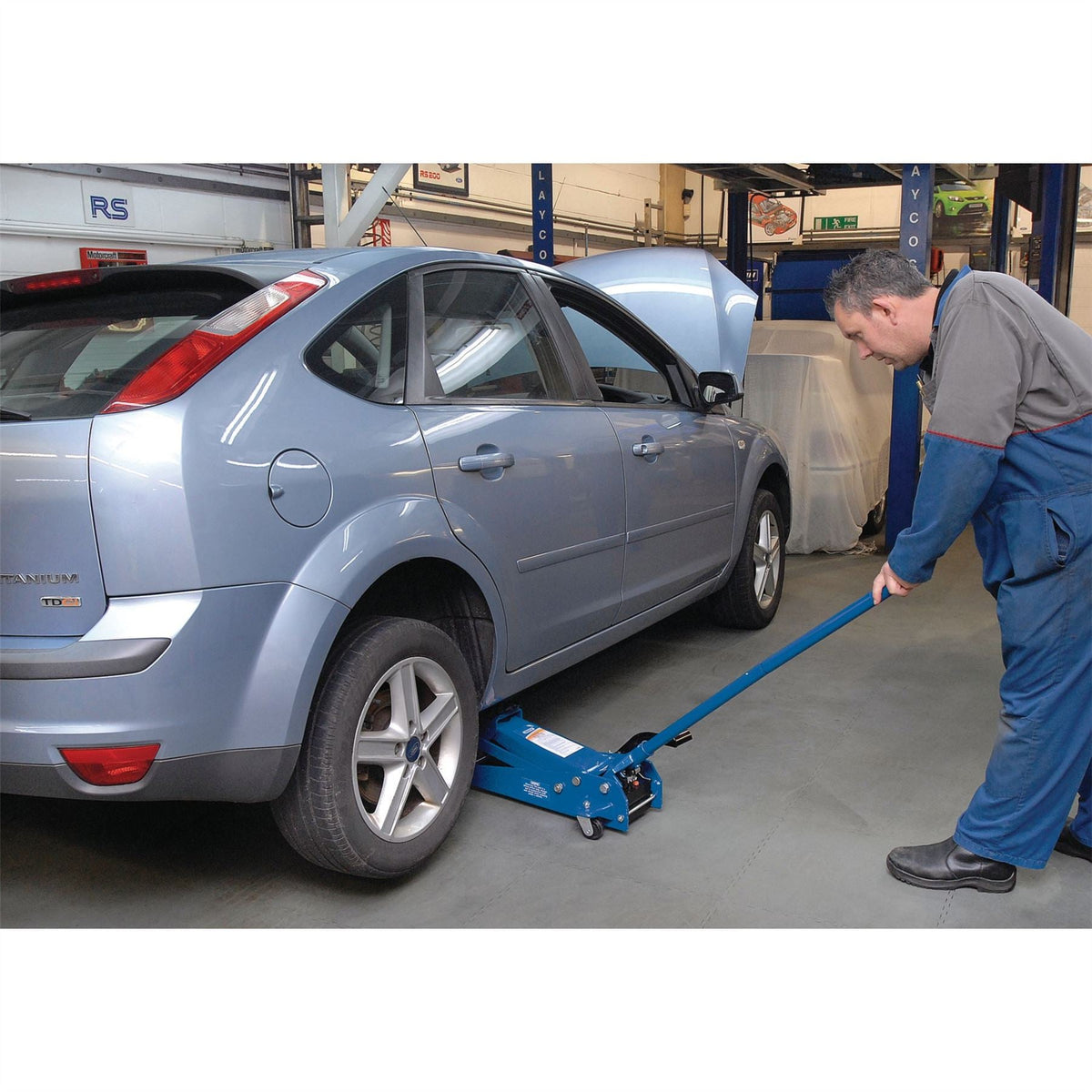 Draper 'Quick Lift' Trolley Jack 3 Tonne 30612  White Rose Tools