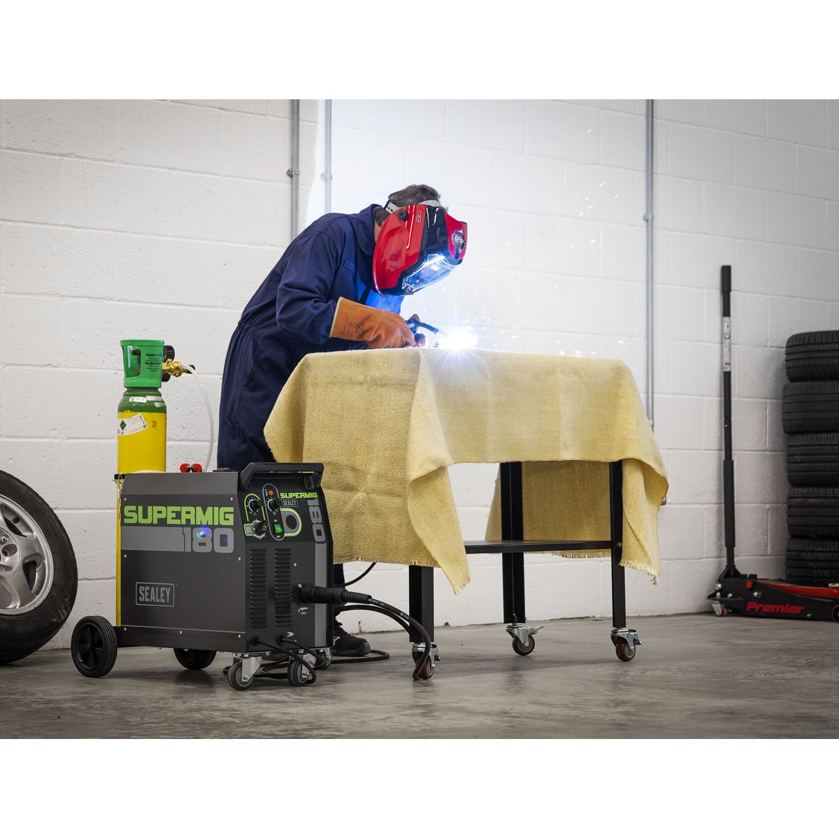 Sealey Professional MIG Welder 180A 230V with Binzel® Euro Torch 