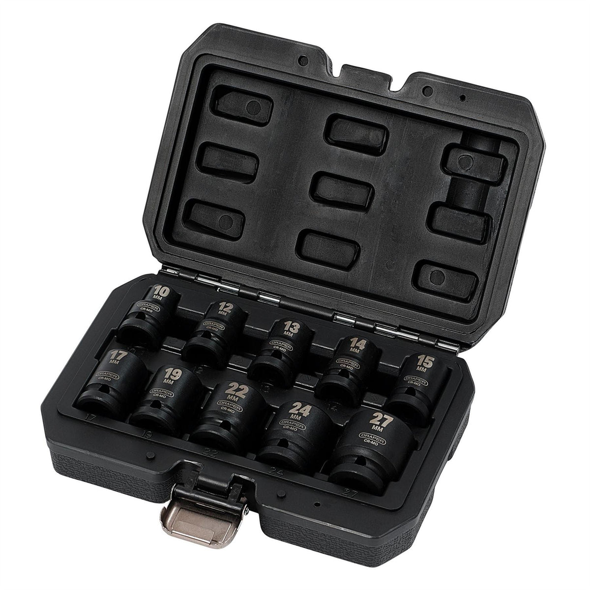 Draper HI-TORQ® Metric Impact Socket Set 1/2" Sq. Dr. (10 Piece) 83092  White Rose Tools