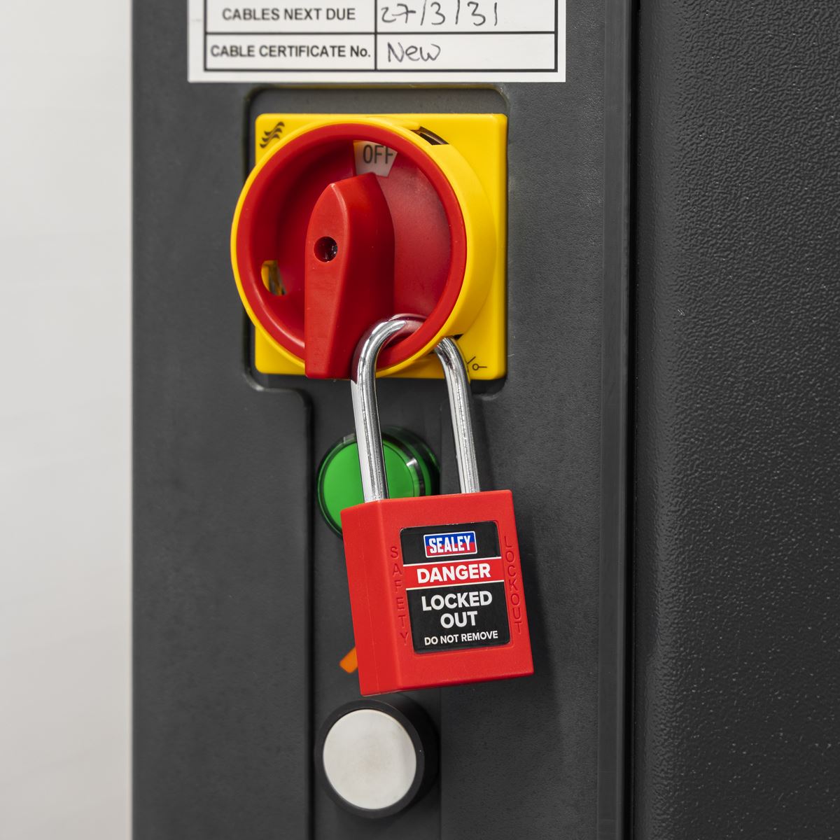 Sealey Safety Lockout Padlock  White Rose Tools