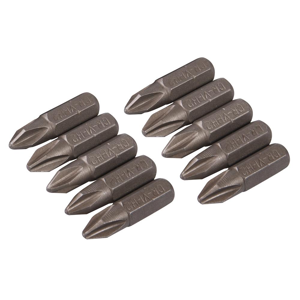 Silverline Phillips Cr-V Screwdriver Bits 10pk PH2 SB204