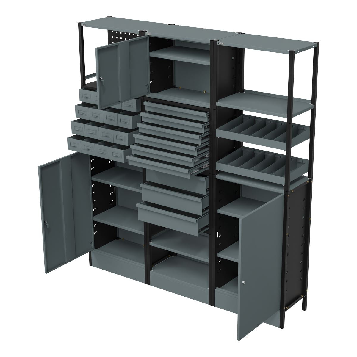 Sealey Modular Racking System Combo 1.74m  White Rose Tools