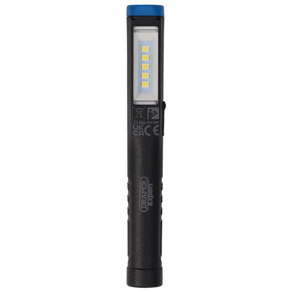 Draper Expert SMD LED USB Rechargeable Pen Light 1W 150 Lumens USB-C Cable Supplied 31098  White Rose Tools