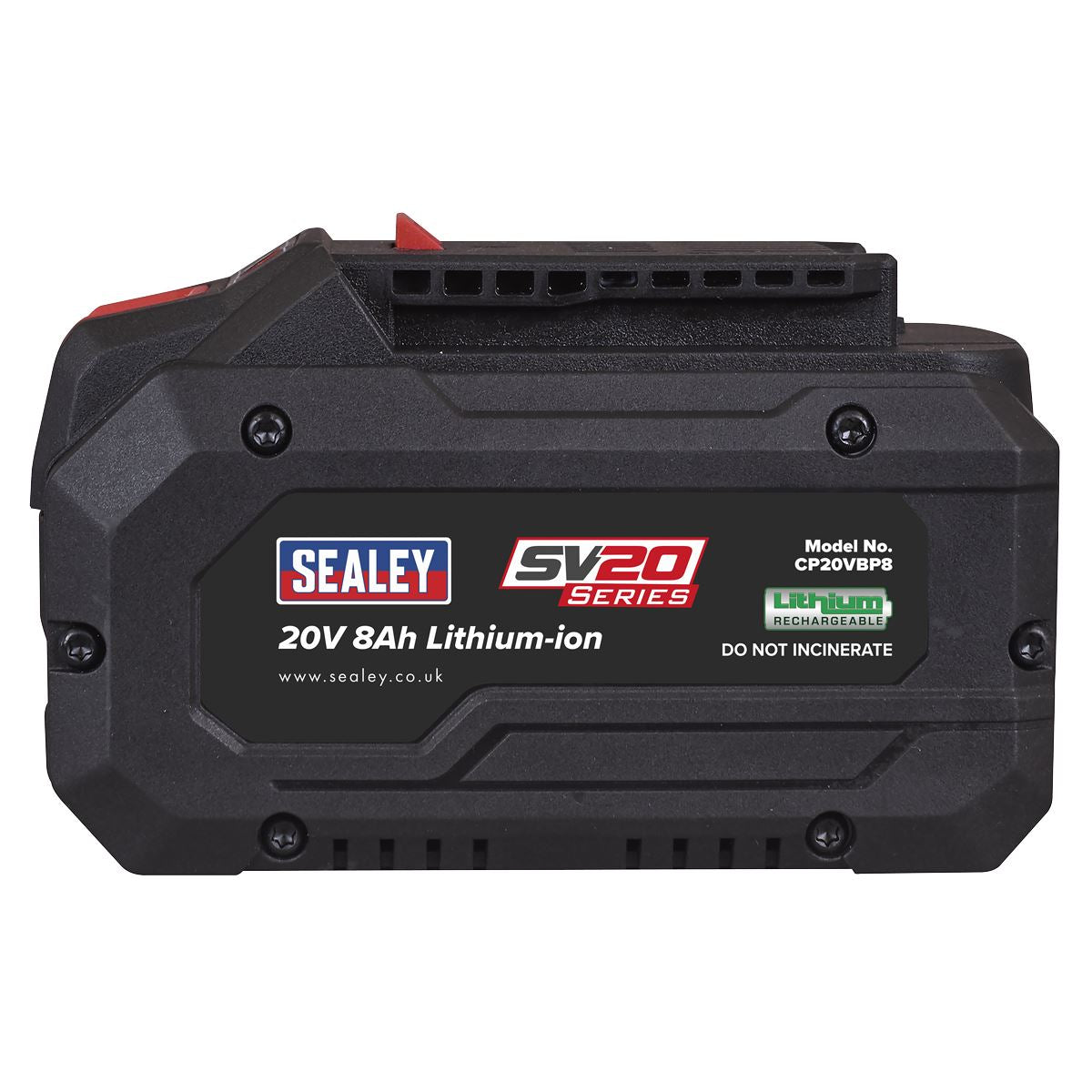 Sealey SV20 Series Power Tool Battery 20V 8Ah  White Rose Tools