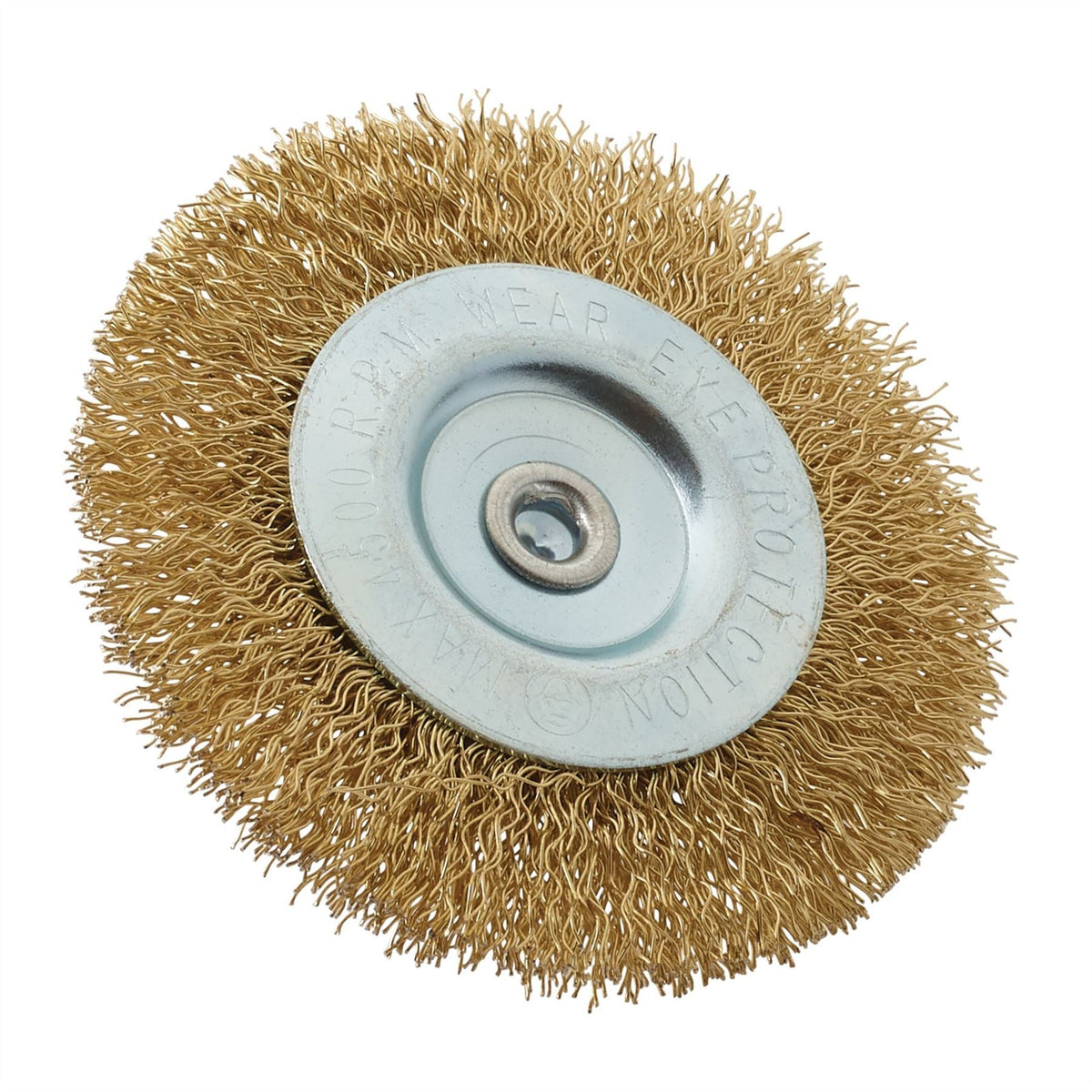 Draper Brassed Steel Crimped Wire Wheel Brush 75mm 41429  White Rose Tools