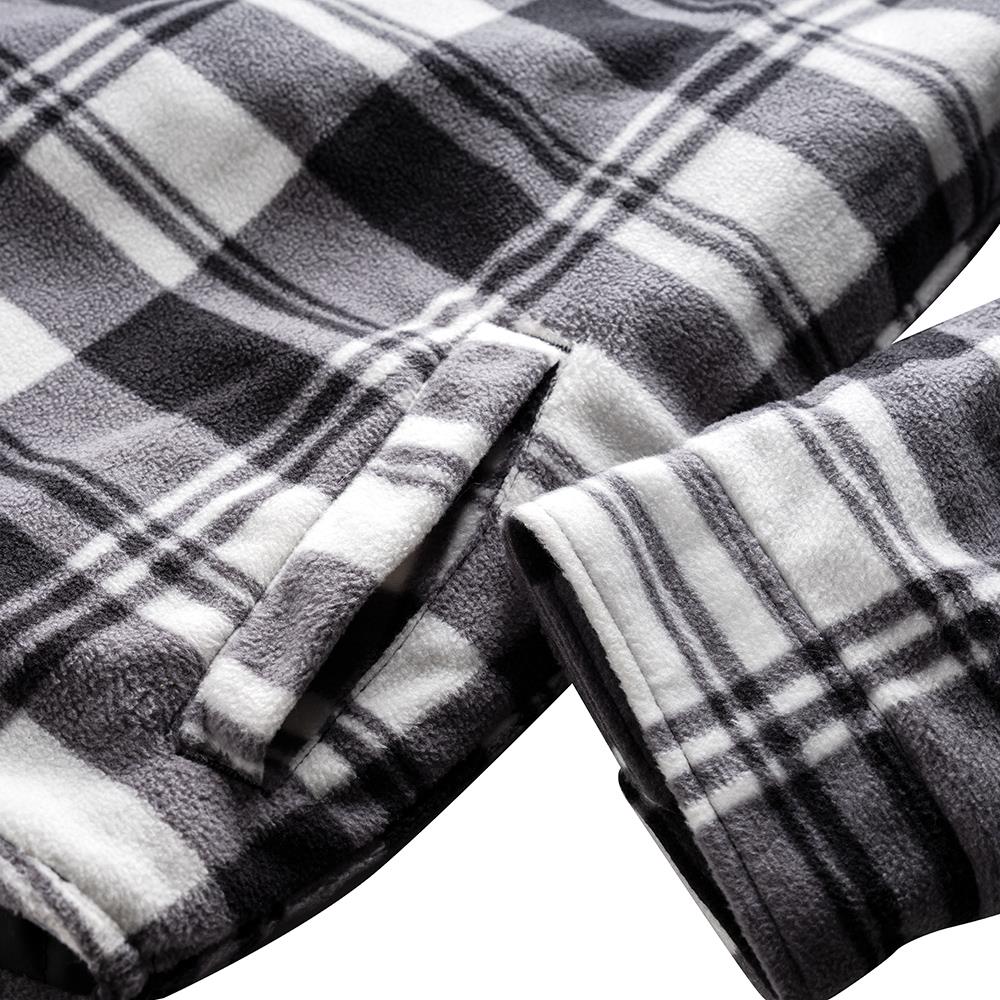 Scruffs Worker Padded Checked Shirt Black / White - Choose Size  White Rose Tools
