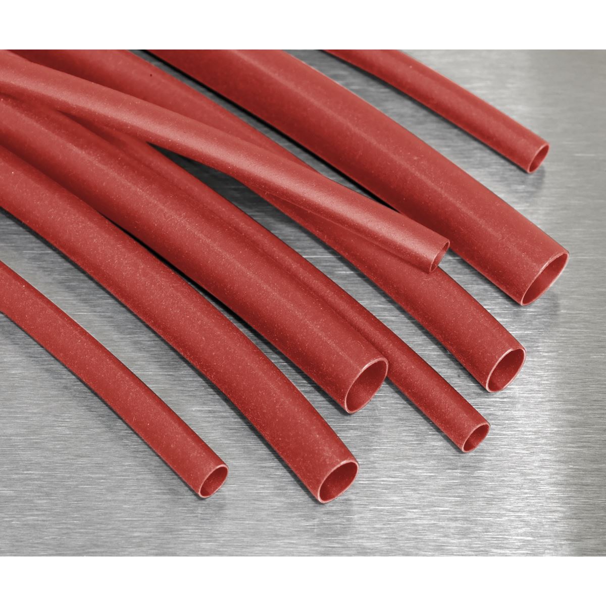 Sealey Heat Shrink Tubing Assortment 180pc 50 & 100mm Red  White Rose Tools