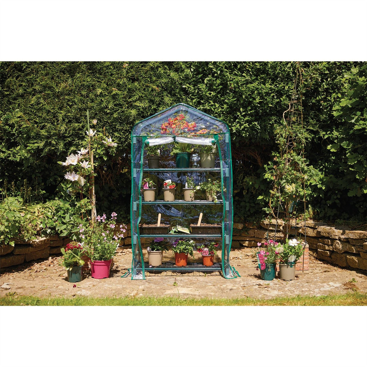 Draper 4-Tier Greenhouse 09972  White Rose Tools