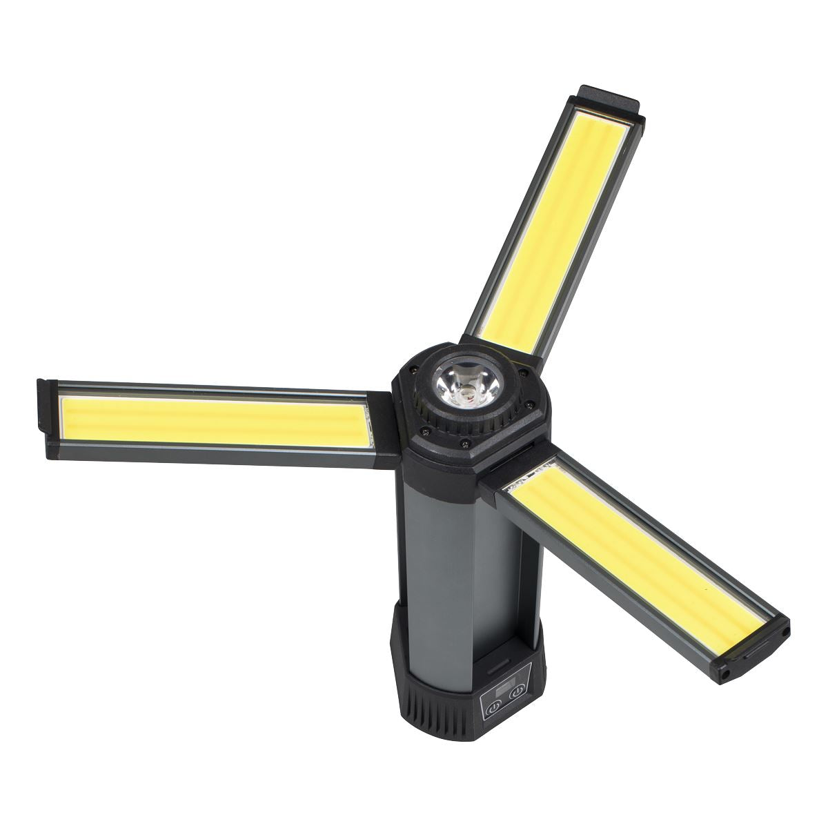 Sealey Rechargeable Flexible Floodlight with Tripod 24W COB LED & 5W SMD LED  White Rose Tools