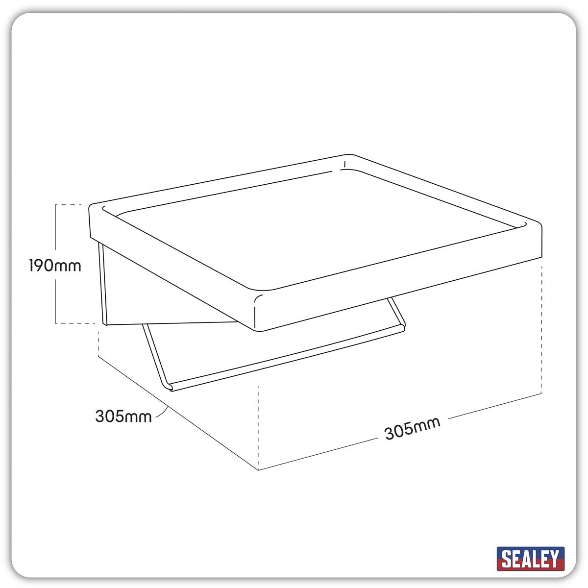 Sealey Premier Side Shelf & Roll Holder for AP24 Series Tool Chests 