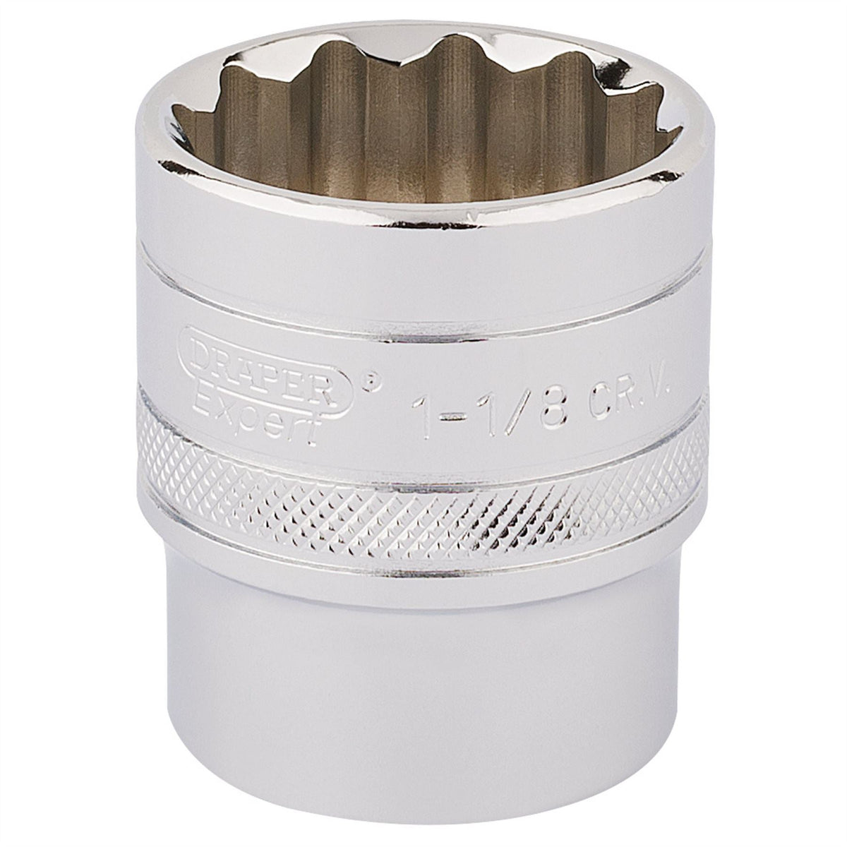 Draper Expert HI-TORQ® 12 Point Socket 1/2" Sq. Dr. 1 1/8" 33727  White Rose Tools
