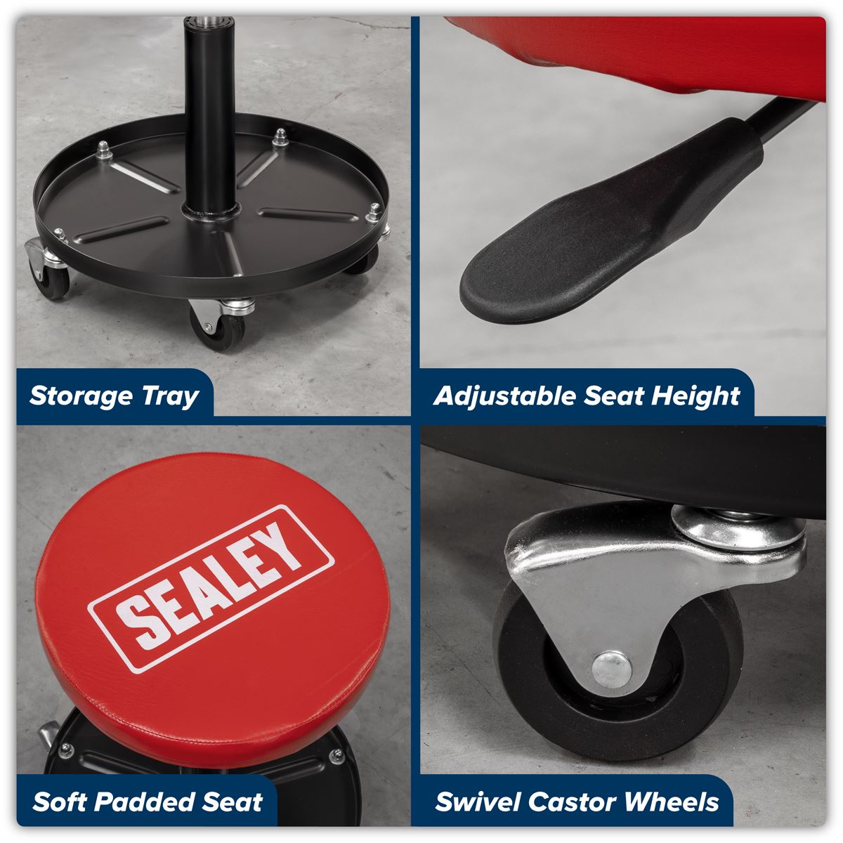 Sealey Pneumatic Mechanic's Seat