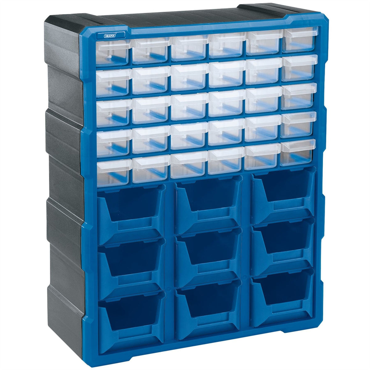 Draper 30 Drawer 9 Bin Organiser 31232  White Rose Tools