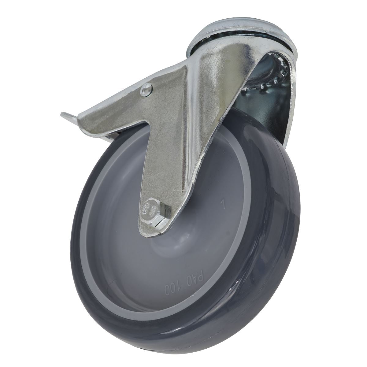 Sealey Castor Wheel Bolt Hole Swivel with Total Lock Ø100mm 