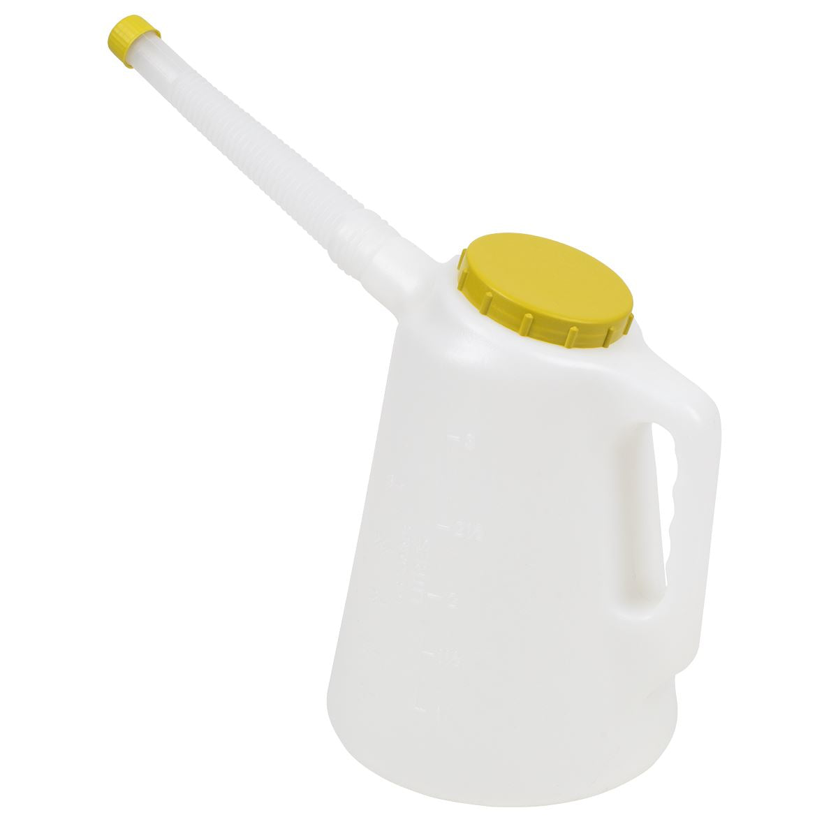 Sealey Oil Container with Flexible Spout 3L - Lime Lid  White Rose Tools