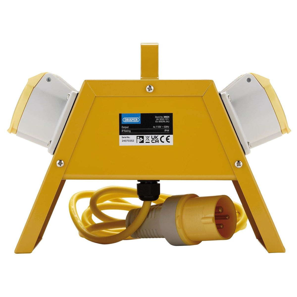 Draper 110V 4-Way Splitter Box 30624  White Rose Tools