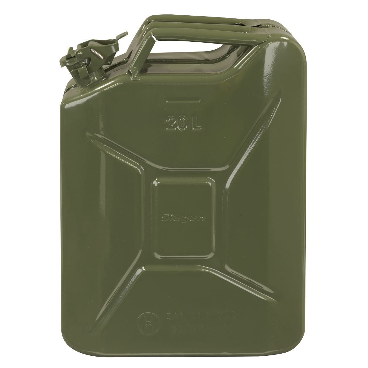 Siegen by Sealey Jerry Can - Green 20L