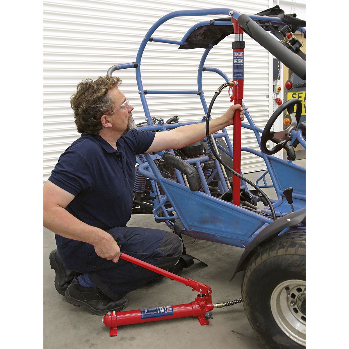 Sealey Hydraulic Body Repair Kit 10 Tonne Snap Type