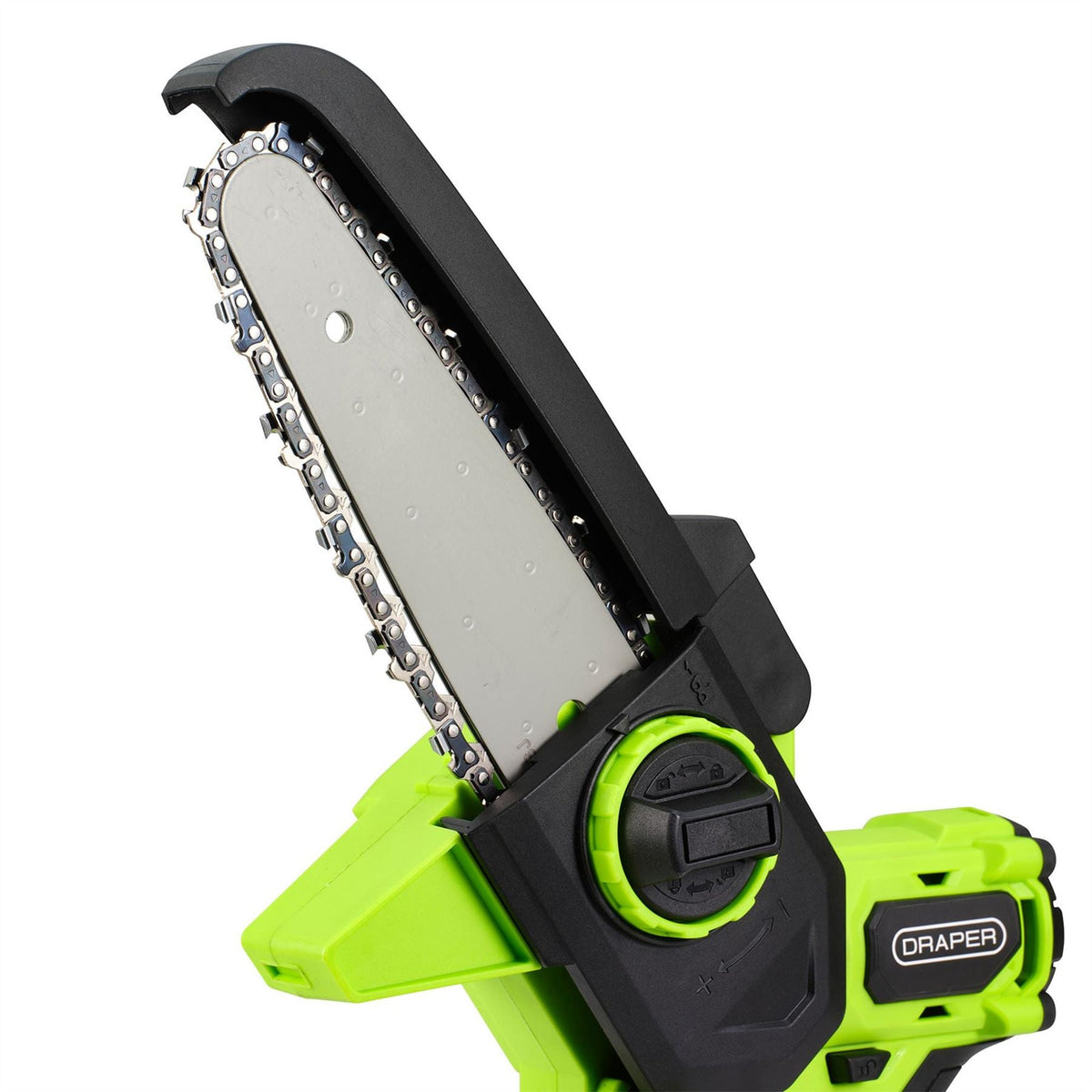 Draper 18V Brushless Mini Pruner Saw 1 x 4.0Ah Battery 1 x Charger 31872  White Rose Tools