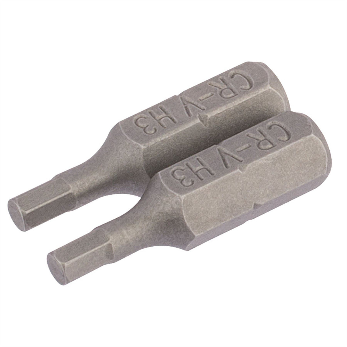 Draper Hexagonal Insert Bit 3mm 1/4" Hex 25mm Long (Pack of 2) 63962  White Rose Tools