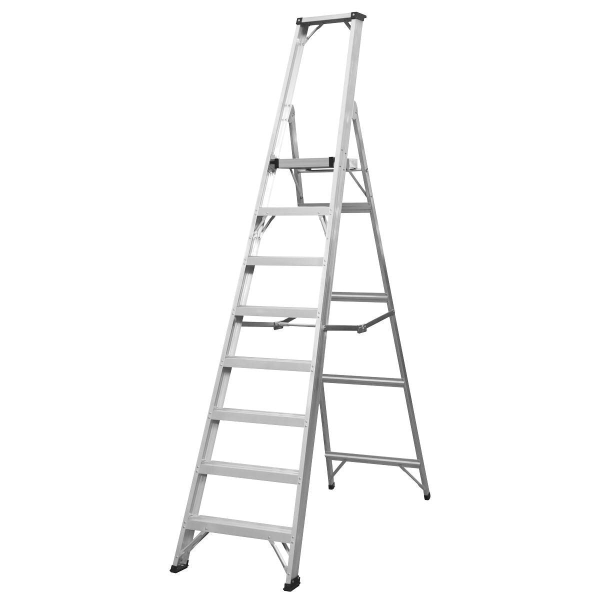 Sealey Aluminium Step Ladder 8-Tread Industrial BS EN 131 