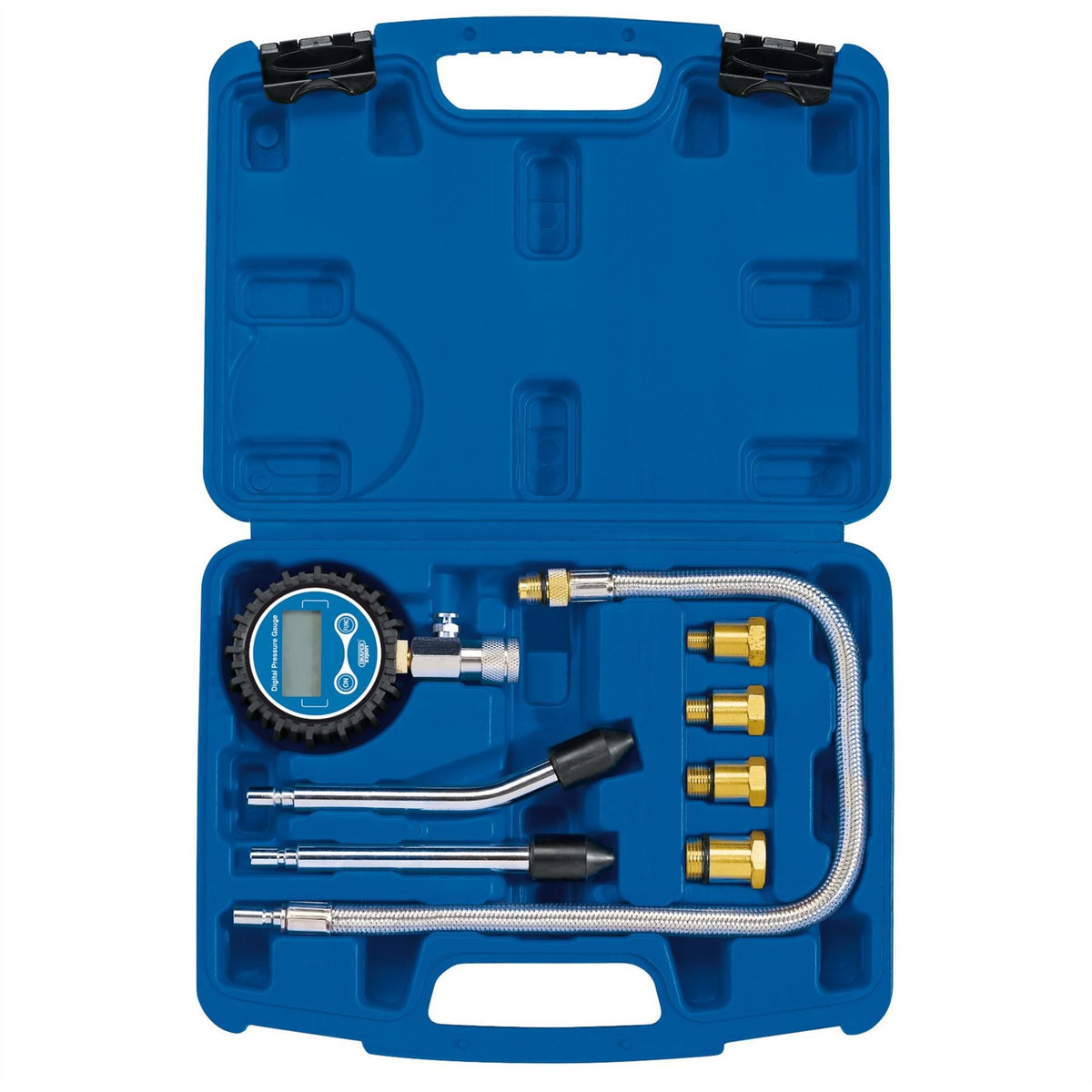 Draper Expert Digital Petrol Compression Test Kit (8 Piece) 35885  White Rose Tools