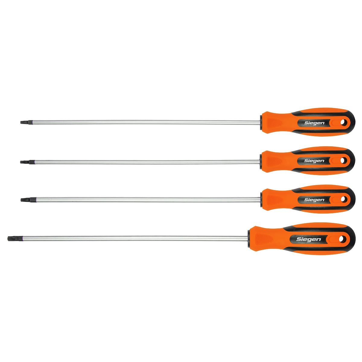 Siegen by Sealey TRX-Star* Long Screwdriver Set 4pc  White Rose Tools