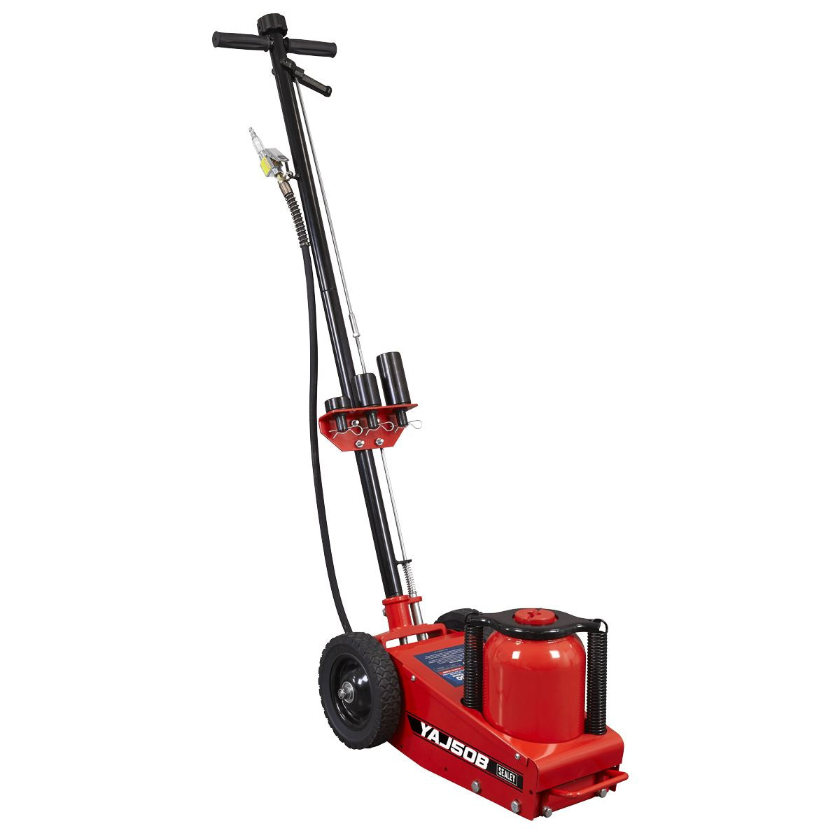 Sealey Air Operated Single Stage Trolley Jack 50 Tonne  White Rose Tools