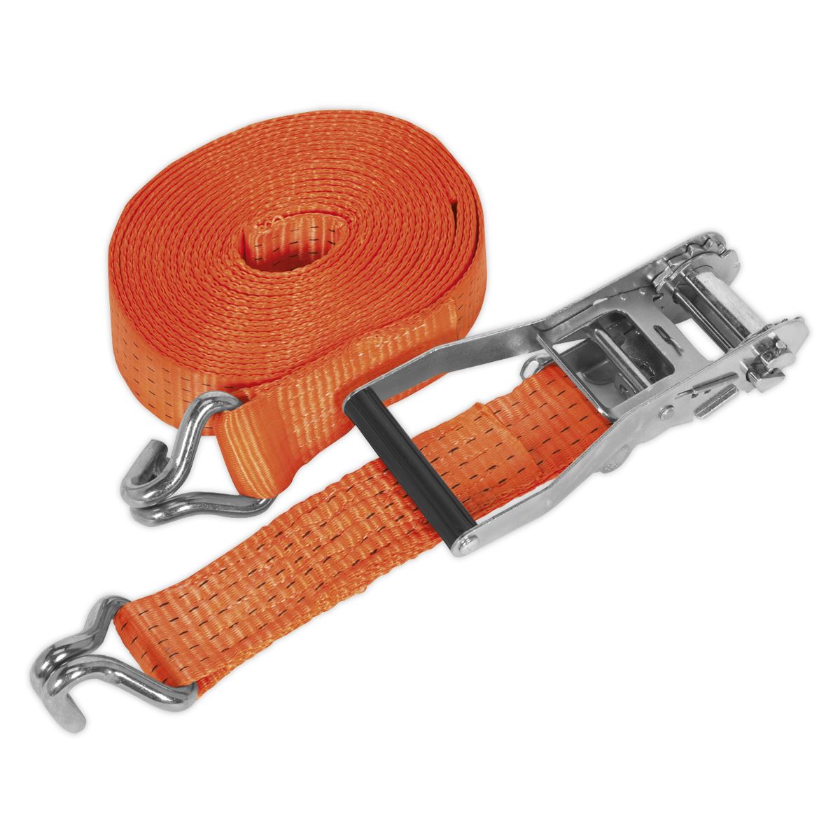 Sealey Ratchet Strap 50mm x 8m Polyester Webbing 5000kg Breaking Strength 