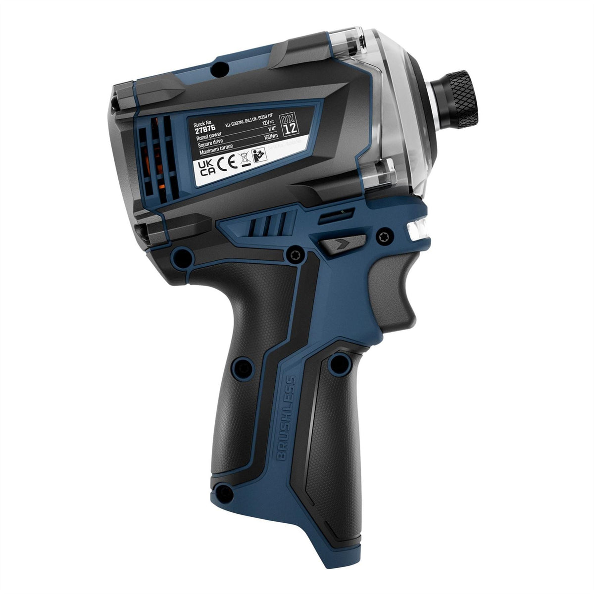 Draper DXPULSE 12V Brushless Combi Drill & Impact Driver Kit 1/4" Sq. Dr. 2 x 4.0Ah Batteries 1 x Fast Charger 28003  White Rose Tools