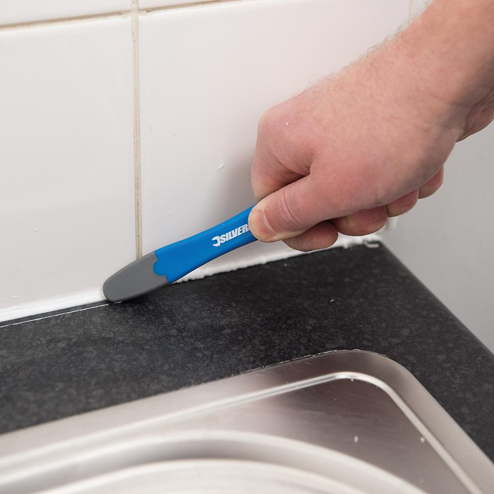 Silverline Flexible Silicone, Grout & Sealant Smoother Filler Putty Finishing 145mm