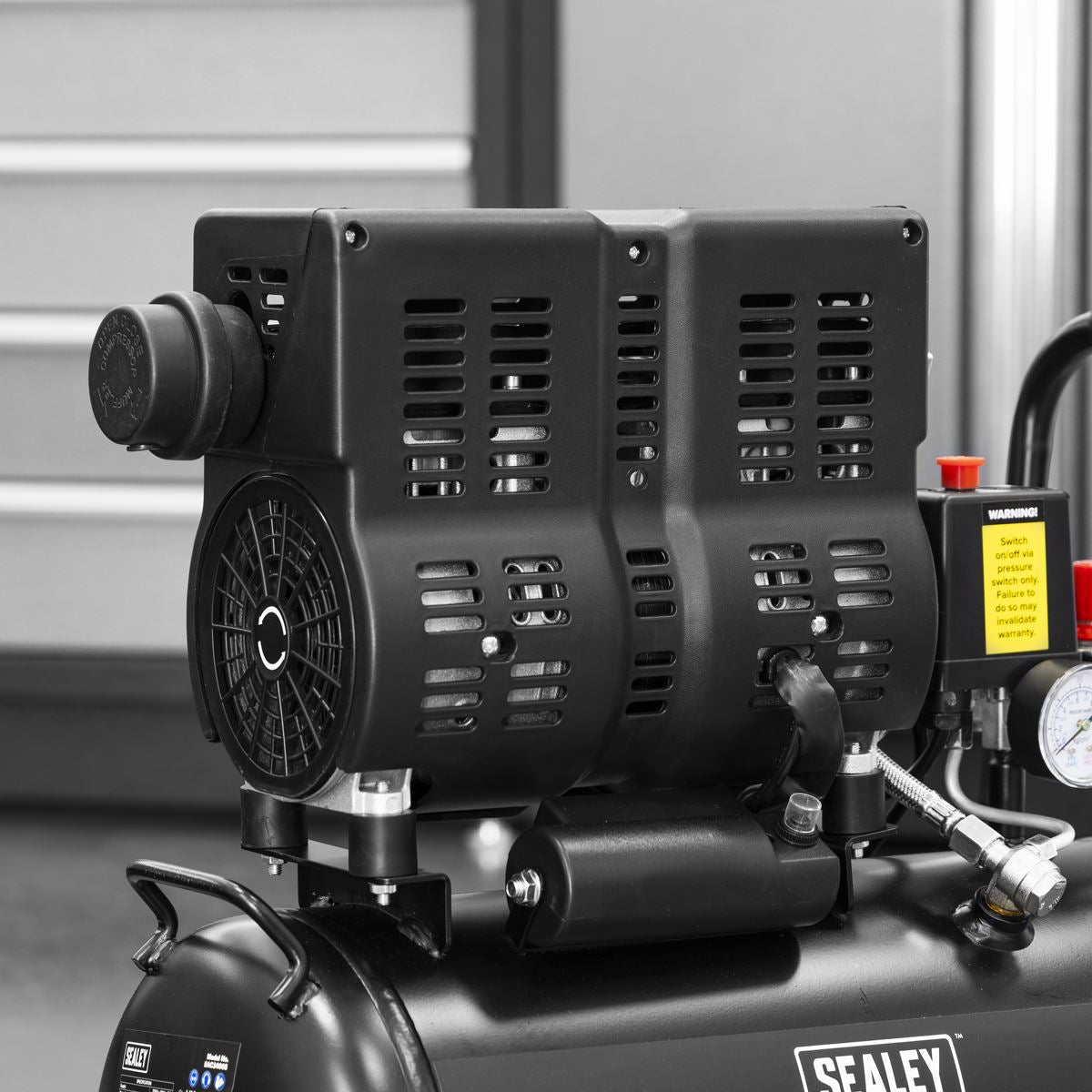 Sealey 24L Low Noise Oil Free Direct Drive Air Compressor 1hp 
