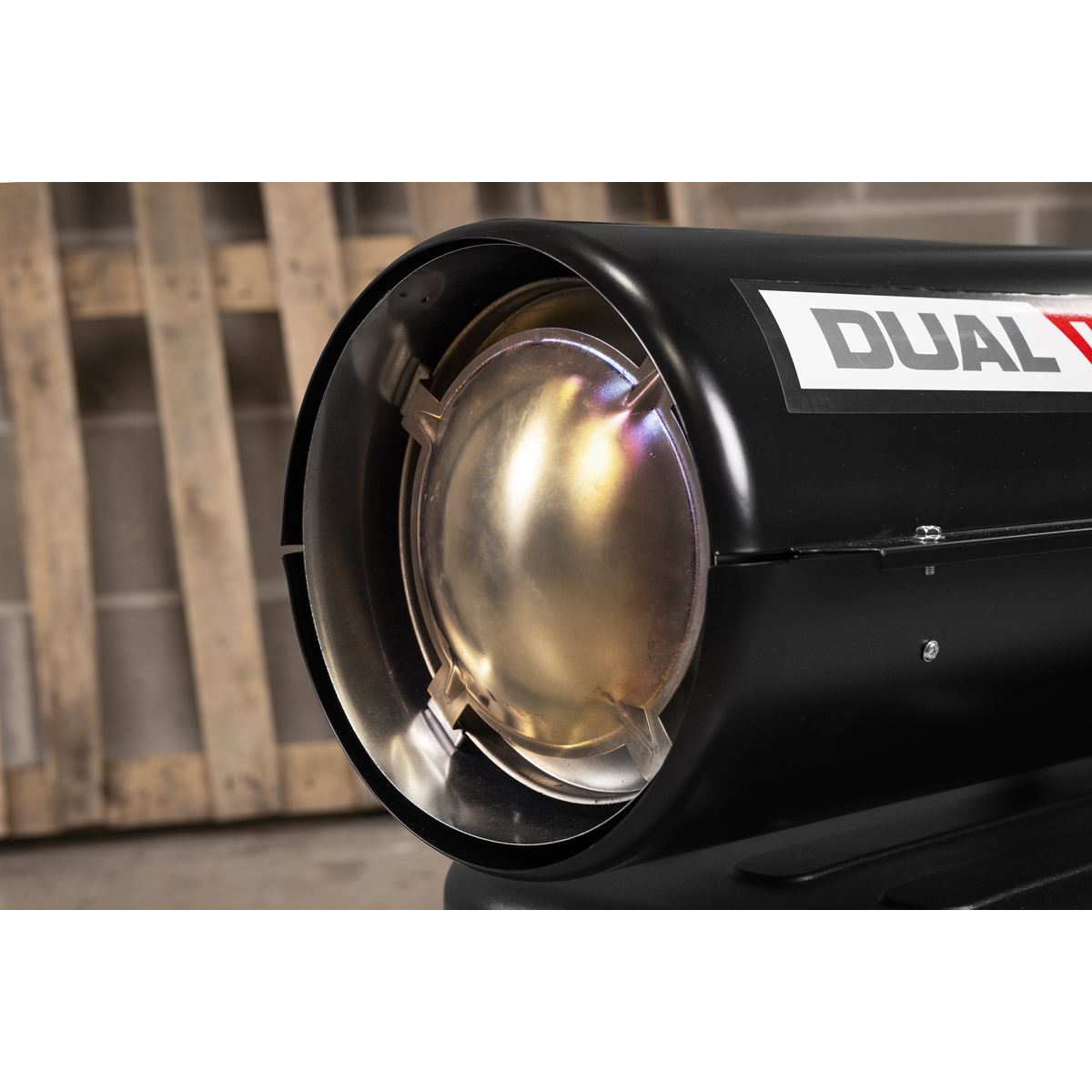 Sealey Dual Voltage Space Warmer® Kerosene/Diesel Heater with Wheels 185,000Btu/hr(55kW)