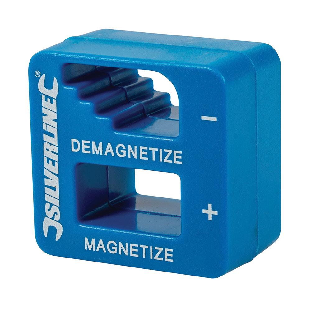 Silverline Magnetiser Demagnetiser Screwdriver Tweezers Ferrous Metal