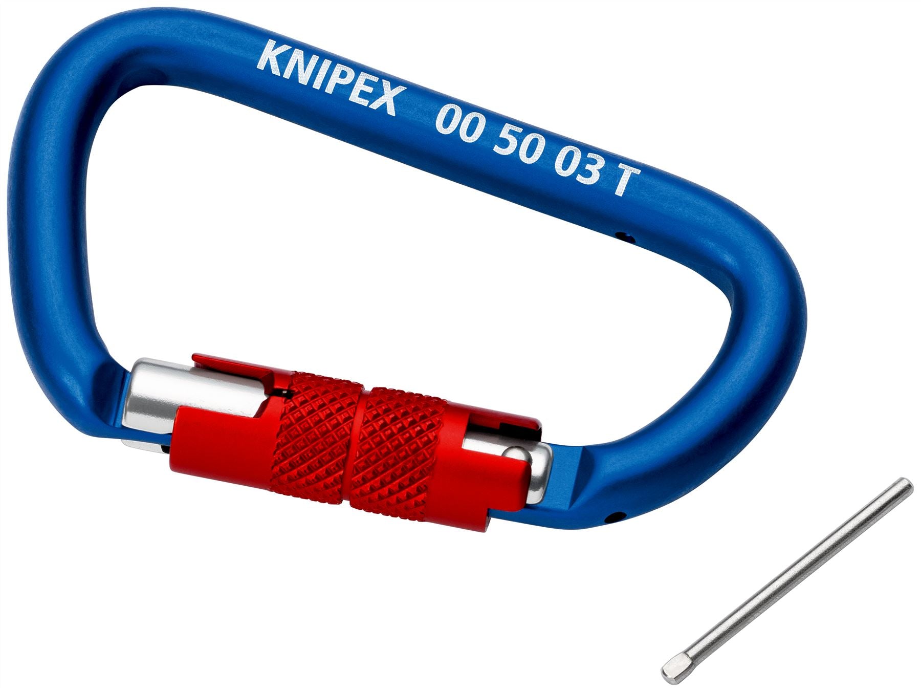 Knipex Carabiner Tool Tether 2 Pieces Working at Height 2 KN Load Capacity 00 50 03 T BK