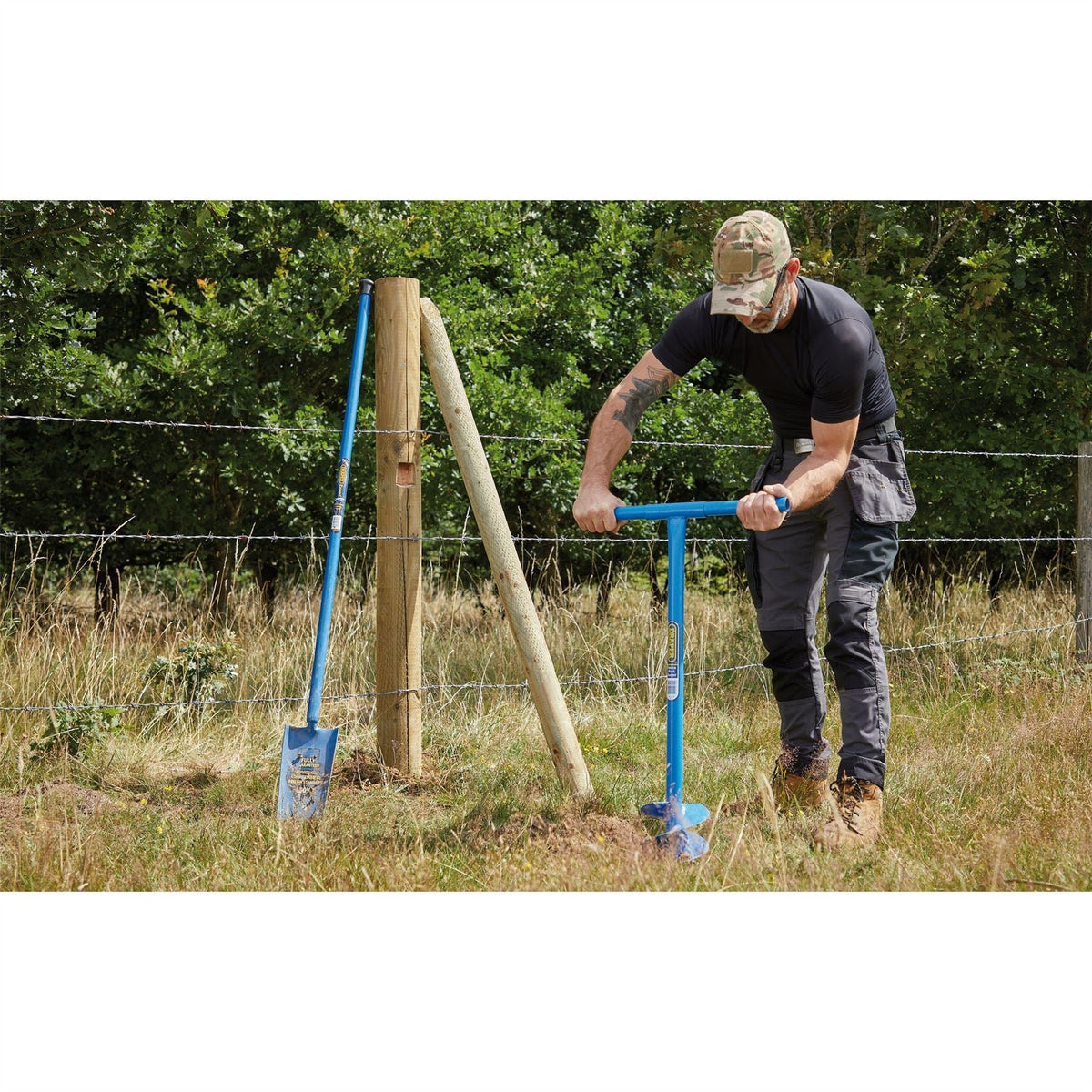 Draper Fence Post Auger 1050 x 150mm 24414  White Rose Tools