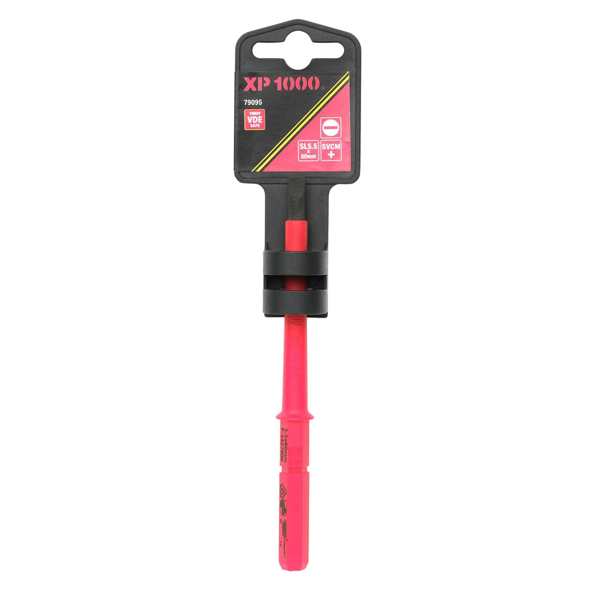 Draper XP1000 VDE Plain Slot Interchangeable Screwdriver Blade 5.5  x 80mm 79095  White Rose Tools