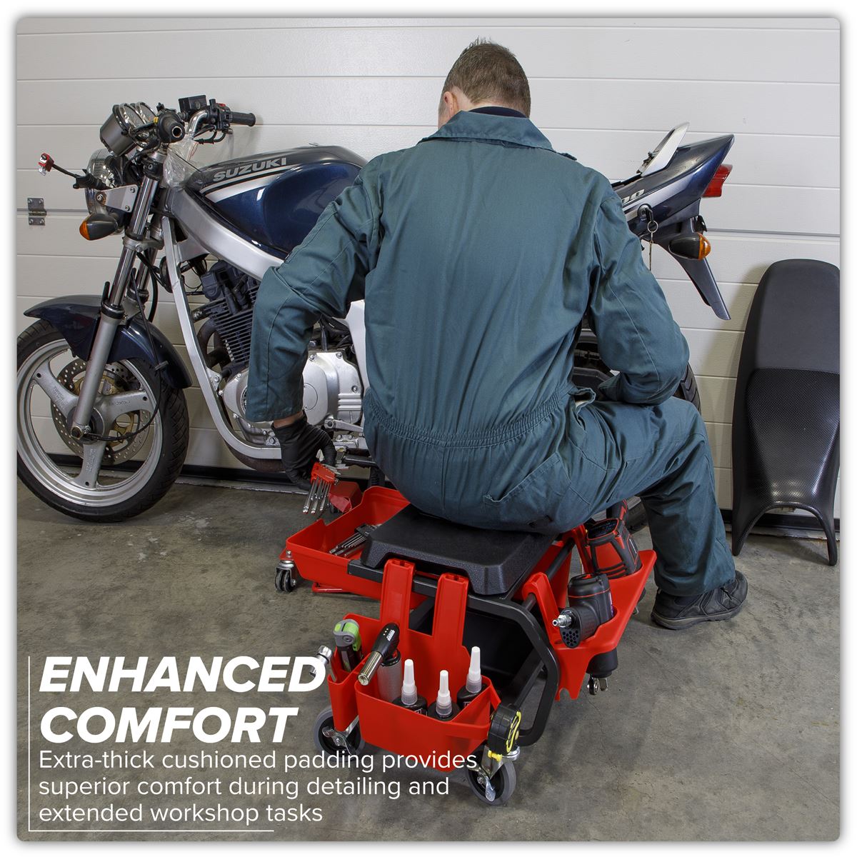 Sealey Mechanic's Deluxe Detailing Utility Seat